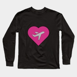 I Love Traveling or Flying Long Sleeve T-Shirt